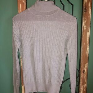 Turtleneck Cable Knit Sweater